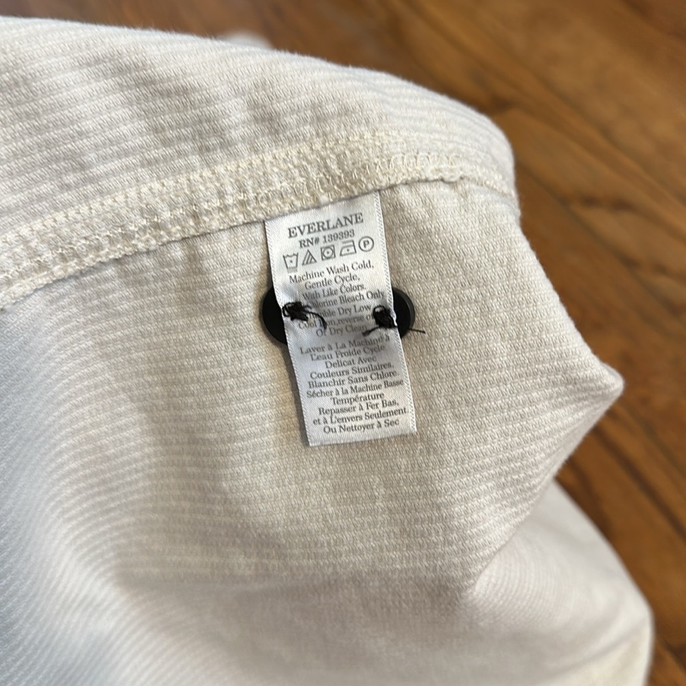NWT Everlane Men's corduroy overshirt button up cream ivory M E4 everyone - Picture 5 of 5